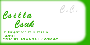 csilla csuk business card